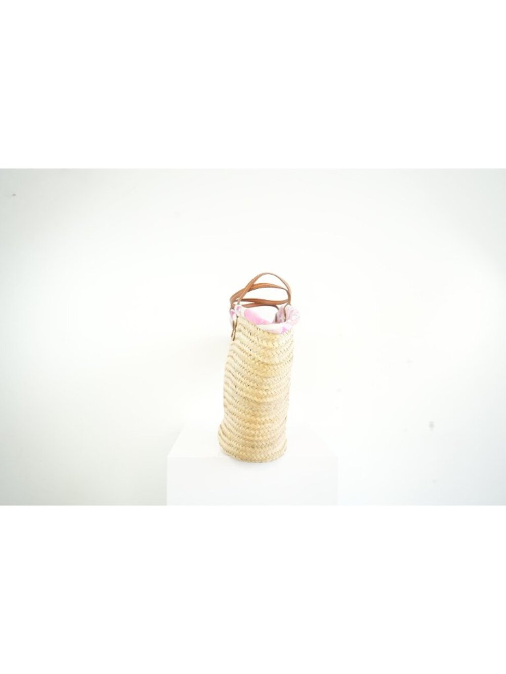 Emilio Pucci Wicker Basket Pink Inside Pattern (Deadstock) w/ dust bag - Picture 4 of 11